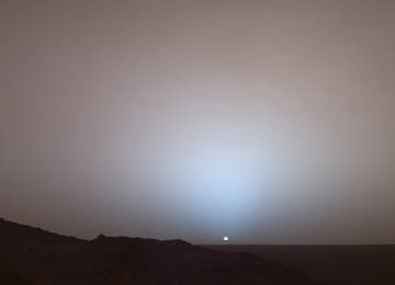 Mars'ta gün batımı