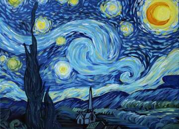 Van Gogh-Yıldızlı Gece