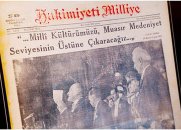 Hakimiyet-i Milliye Gazetesi'nin Mustafa Kemal Atatürk ile ilgili manşeti