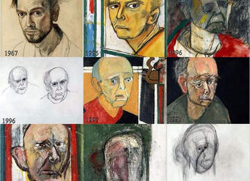 Alzheimer olan bir ressamın çizimleri