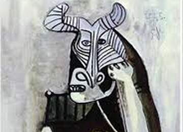 Pablo Picasso çizimli kitap kapağı