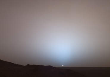 Mars'ta gün batımı